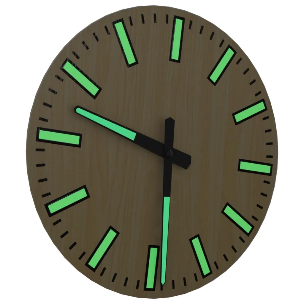 Orologio a Parete con Ore e Lancette Luminose Giallo ?30 cm CFW9798847