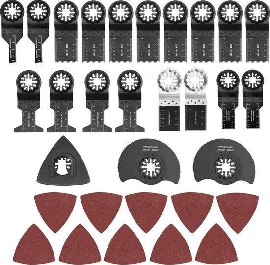 Set di 31 lame oscillanti per multitool - legno, plastica, metallo lame oscillanti