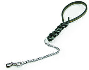 Utilia Pet GUINZAGLIO IN CUOIO TRIPLA TRECCIA CON CATENA cm. 60 col. Assortiti