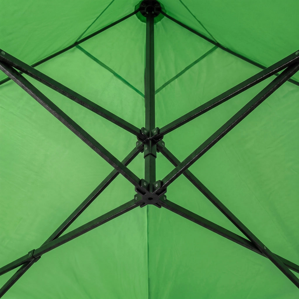 Gazebo richiudibile 3x3 pieghevole a fisarmonica automatico mercato tenda con sacca colore verde