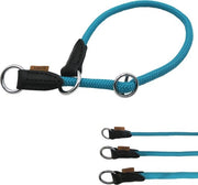 Collare a Martingala a Trefola per Cani - Ideale per l'Addestramento e il Controllo - Blu chiaro (M - 45,7 cm)