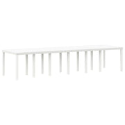 Tavolo da Giardino | Tavolino da esterno Bianco 350 x 100 x 74 cm polyrattan