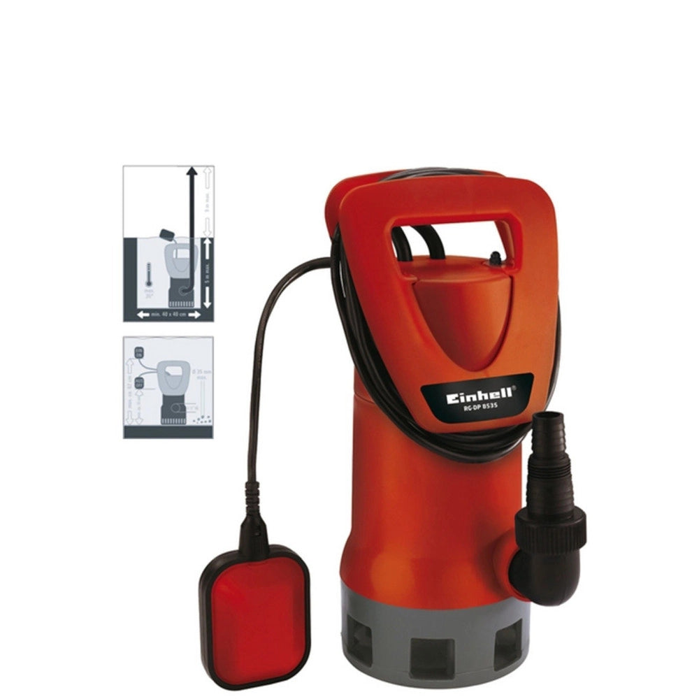 Trade Shop - Pompa Ad Immersione Elettropompa Acque Scure E Chiare Rg-dp 8535 Einhell -