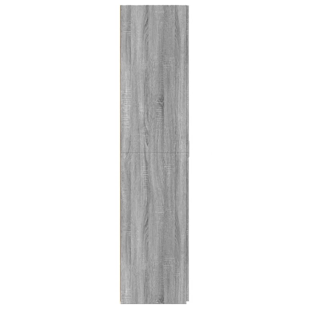 Credenza-Buffet-Armadio da cucina Grigio Sonoma 70x42,5x185 cm in Legno Multistrato 975298