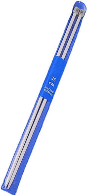 Set di Lancette a Punto Singolo Lungo da 2 Unità - 35 cm in Alluminio - Leggero e Duraturo - Per Tessuti Handmade - 5.5 mm di Diametro