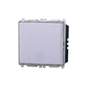 Pulsante Targa Portanome 2P 2M Campanello Colore BIANCO Compatibile Con Vimar Plana