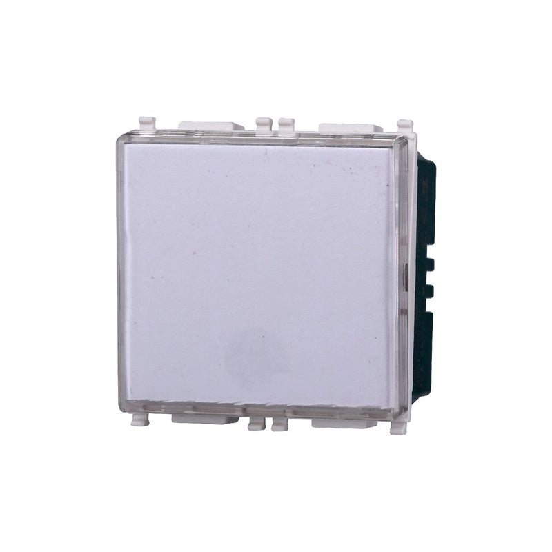 Pulsante Targa Portanome 2P 2M Campanello Colore BIANCO Compatibile Con Vimar Plana