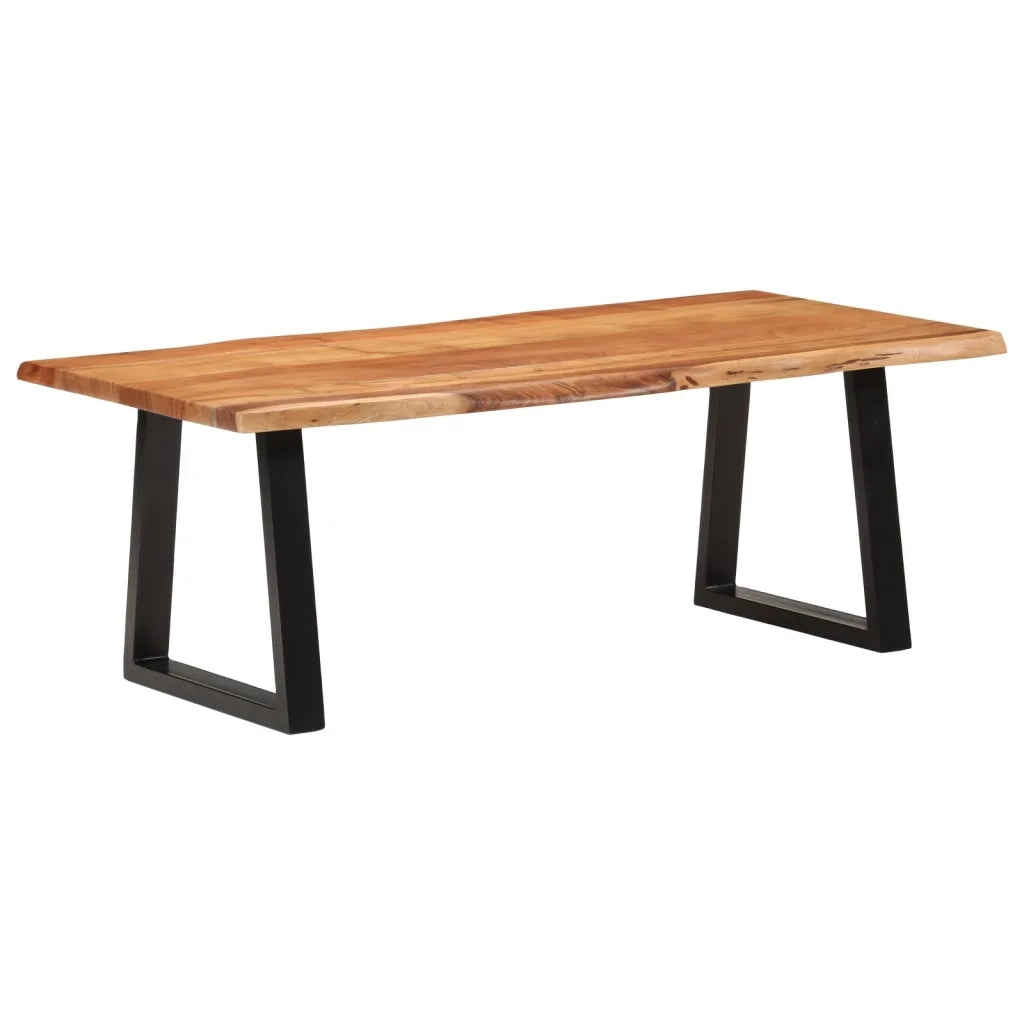 Tavolino da Salotto-Tavolino da soggiorno-Tavolo 110x55x40 cm in Legno Massello di Acacia 663821