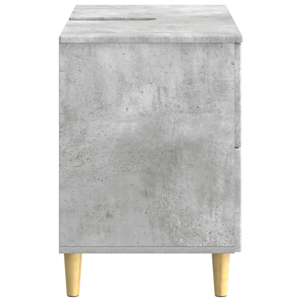 Armadio per Lavabo da Bagno DELFT Grigio Cemento 897018