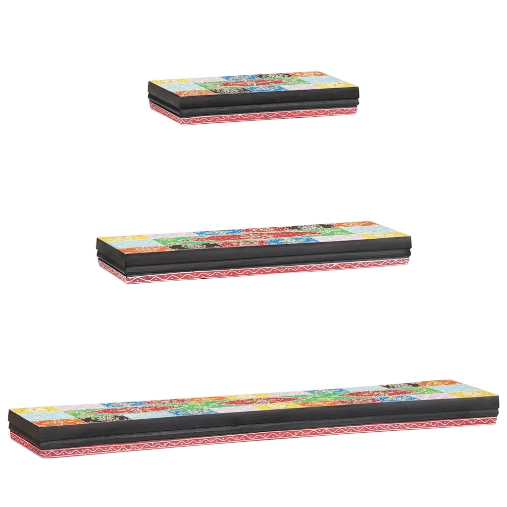 Scaffali da parete 3 pcs Multicolore 100 x 20 x 6 cm 4017577