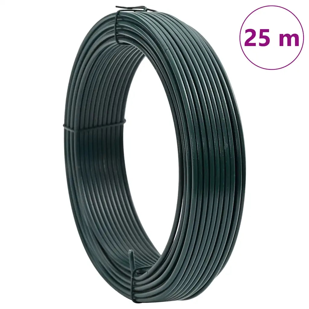 Filo di recinzione Verde 25 m PVC CFW2563848