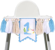 Banniere di compleanno per bambini - 2m - Decorazione preassemblata - Tappeto - Decorazioni di compleanno - Primo compleanno - Facile da montare