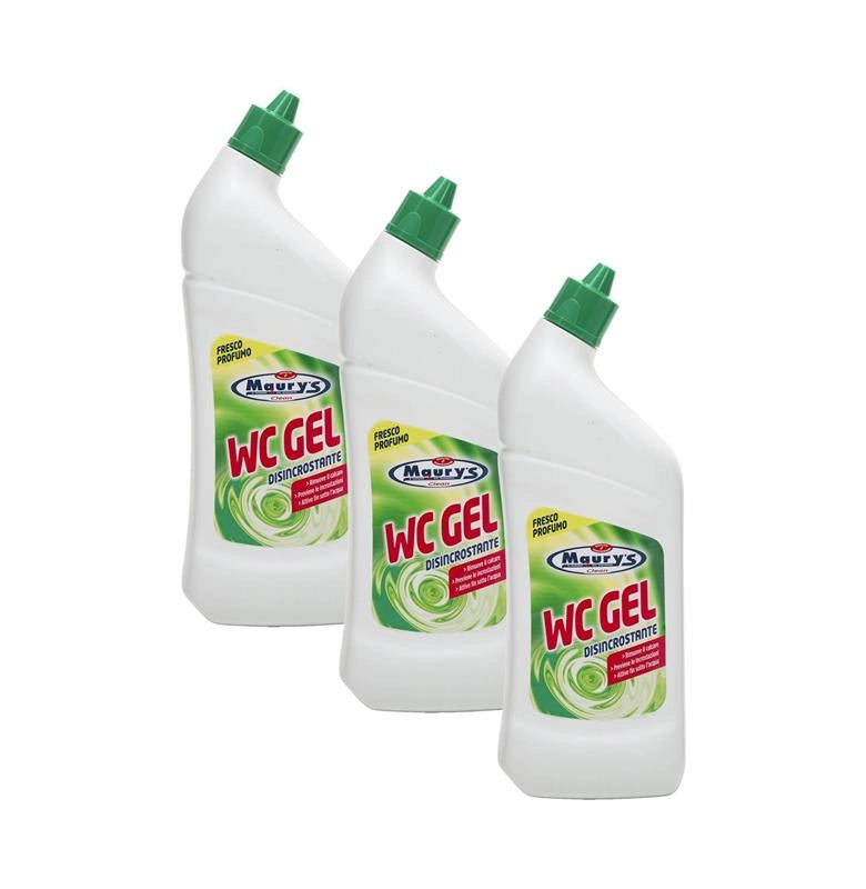 KIT SET 3 PZ MAURY'S WC GEL DISINCROSTANTE 750ML