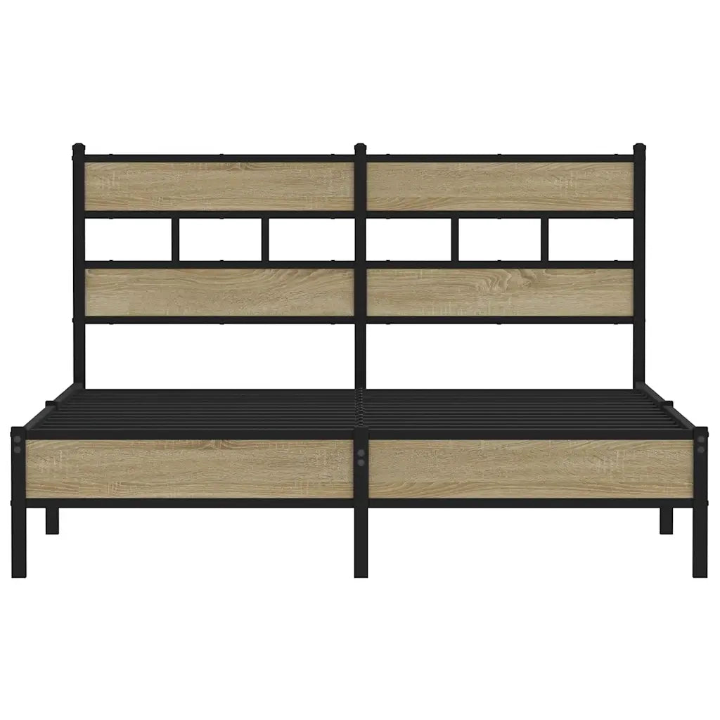 Giroletto senza Materasso Rovere Sonoma 140x190cm in Truciolato 4017254