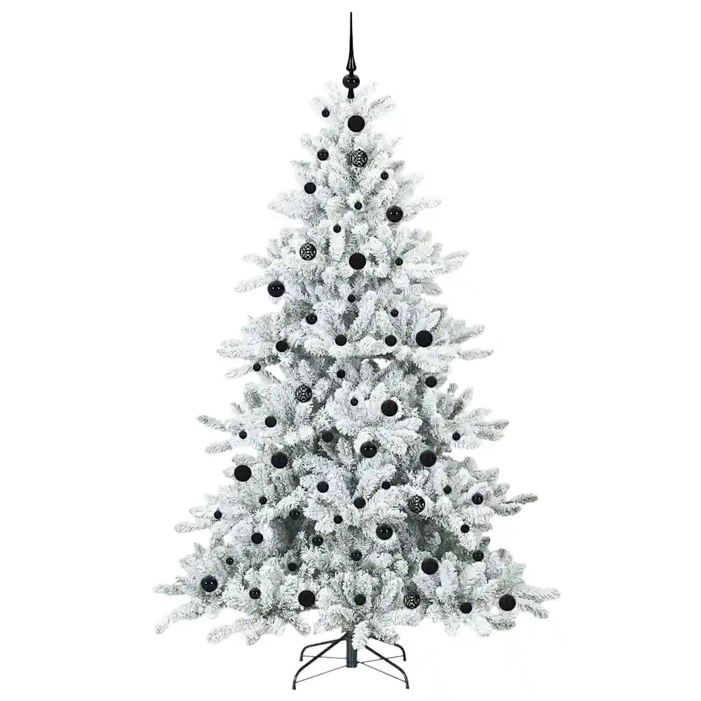 Albero di Natale | Decorazioni natalizie Artificiale con Rami Pieghevoli Bianco 210 cm