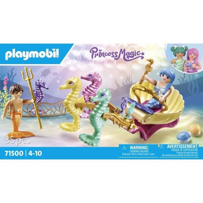 PLAYMOBIL 71500 Carrozza con sirene e cavallucci marini