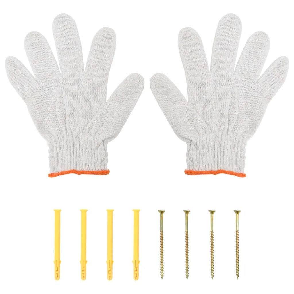 Mensola a Muro 75x30x31 cm Argento in Acciaio Inossidabile 30275