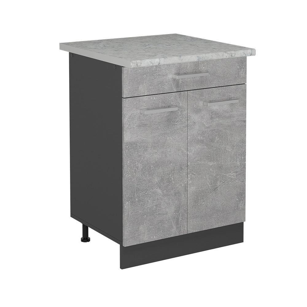 Vicco Base da cucina Calcestruzzo 60 cm PL Marmo