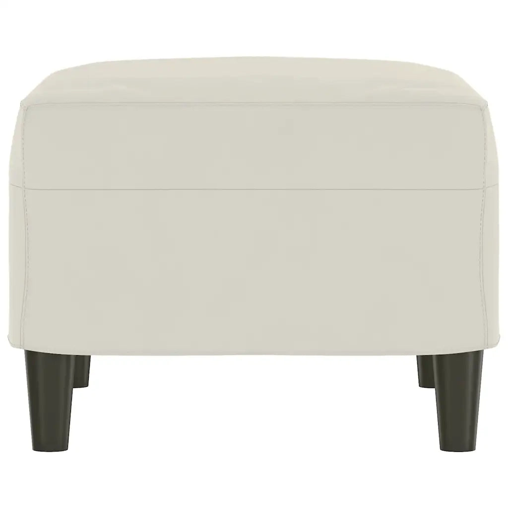 Panca crema 70x35x41 cm in Velluto 349405