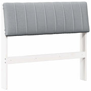 Testiera | Testata imbottita Grigio chiaro 90 cm Pino massello