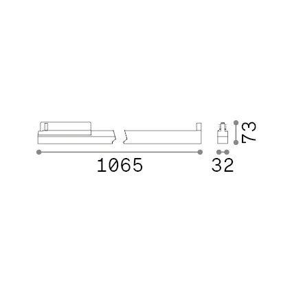 Faretto A Binario Display Luce Naturale 27W 4000K Bianco Ideal Lux