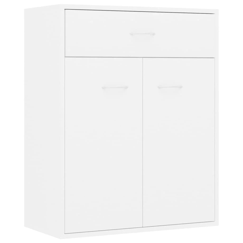 Buffet credenza cassettiera armadio mobile contenitore organizer per cucina soggiorno salotto 60 x 30 x 75 cm legno ingegnerizzato bianco 02_0030336