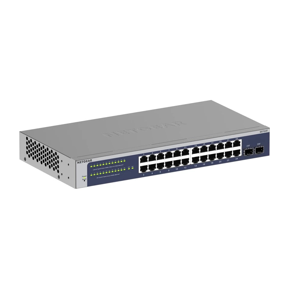 Switch Gigabit gestito NETGEAR GS724Tv6 (GS724T-600EUS) 26 porte