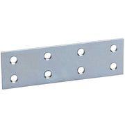 PIASTRINA DRITTA ZINCATA 8 FORI 120 MM- 50,0 pz