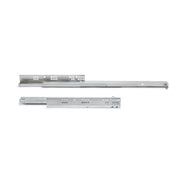 Set di guide per cassetti a scomparsa Silver, estrazione totale, chiusura soft, Profondità 300 mm, Acciaio, Zincato b..