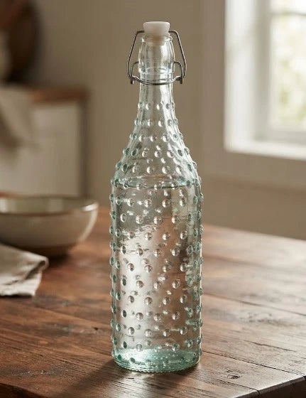 Bottiglia in Vetro Trasp. Assortita con Tappo/Mec 1,0 L