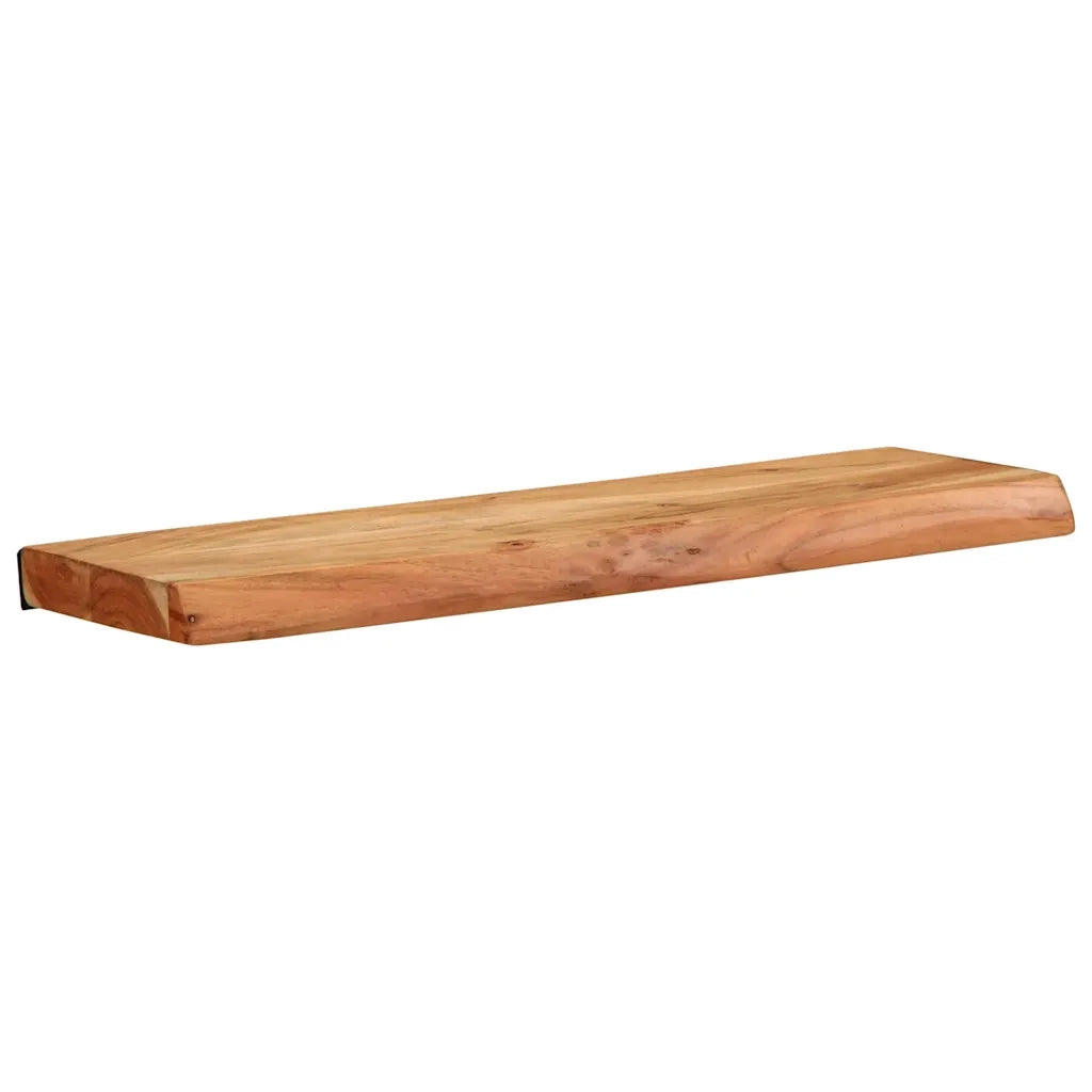 Mensole da Parete 2 pz 60x20x3,5 cm in Legno Massello di Acacia 373625