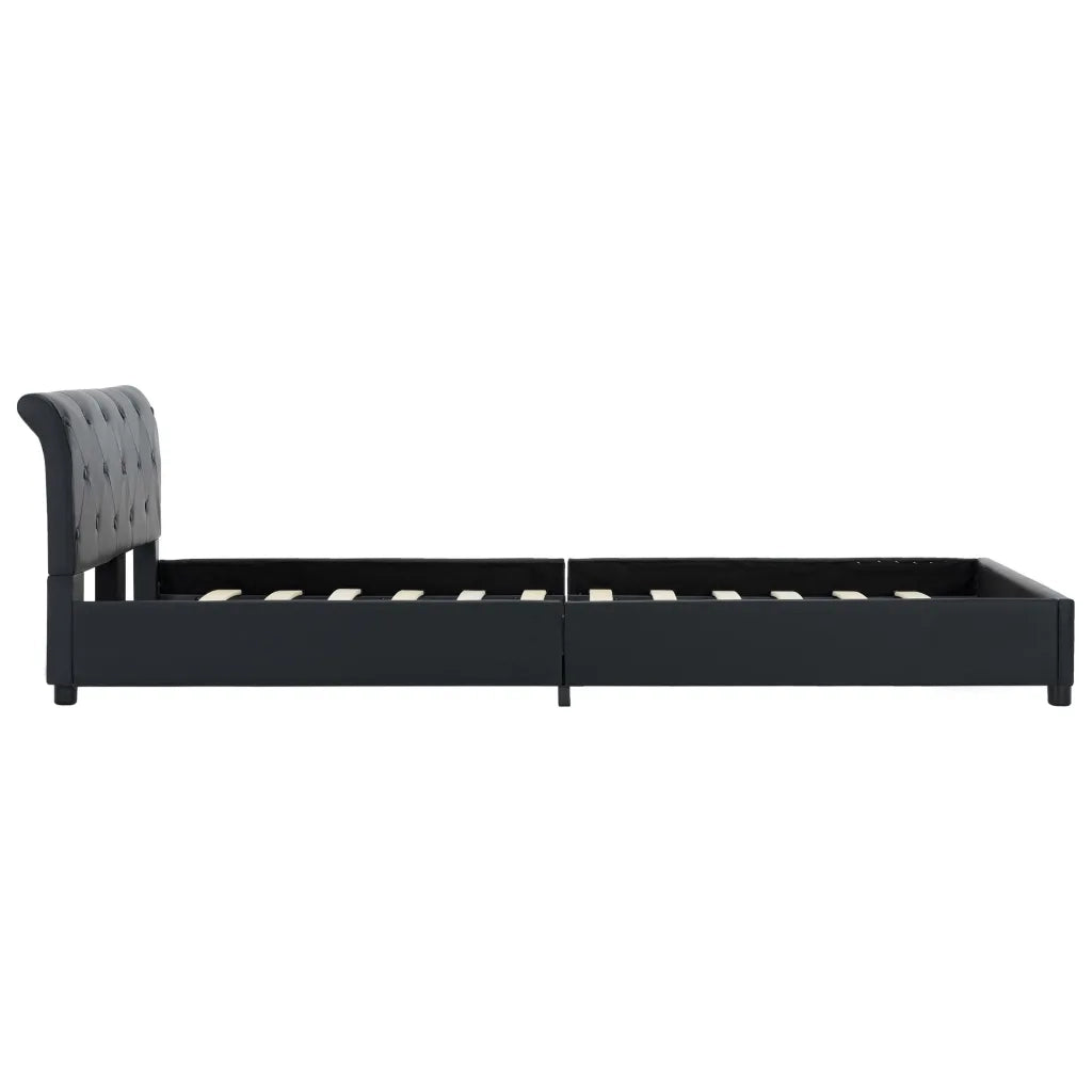 Giroletto Nero in Similpelle 140x200 cm