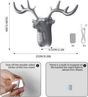 Lampada da parete a LED senza fili, sensore di movimento, carica via USB, per camera da letto, con design in argento