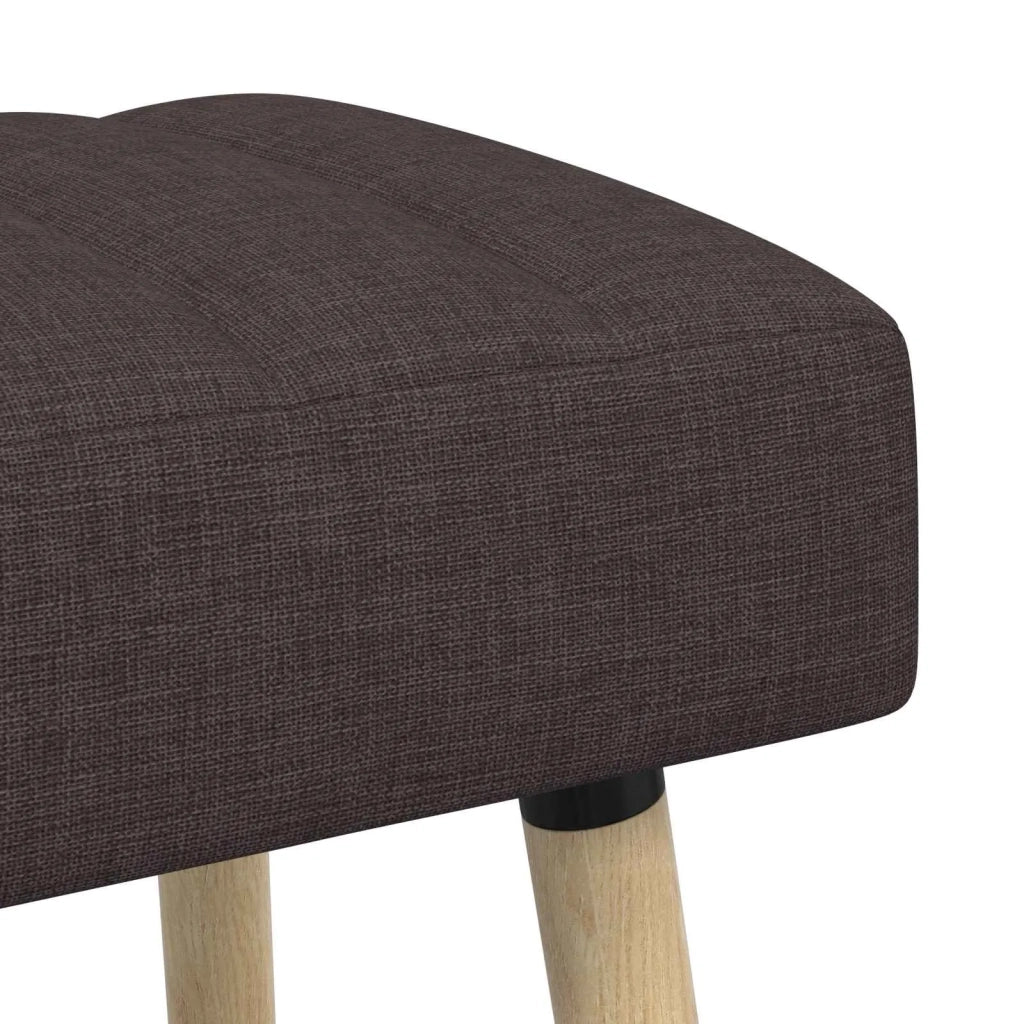 Panchina trapuntata a canale Marrone Scuro 80 x 40 x 46 cm 42038477