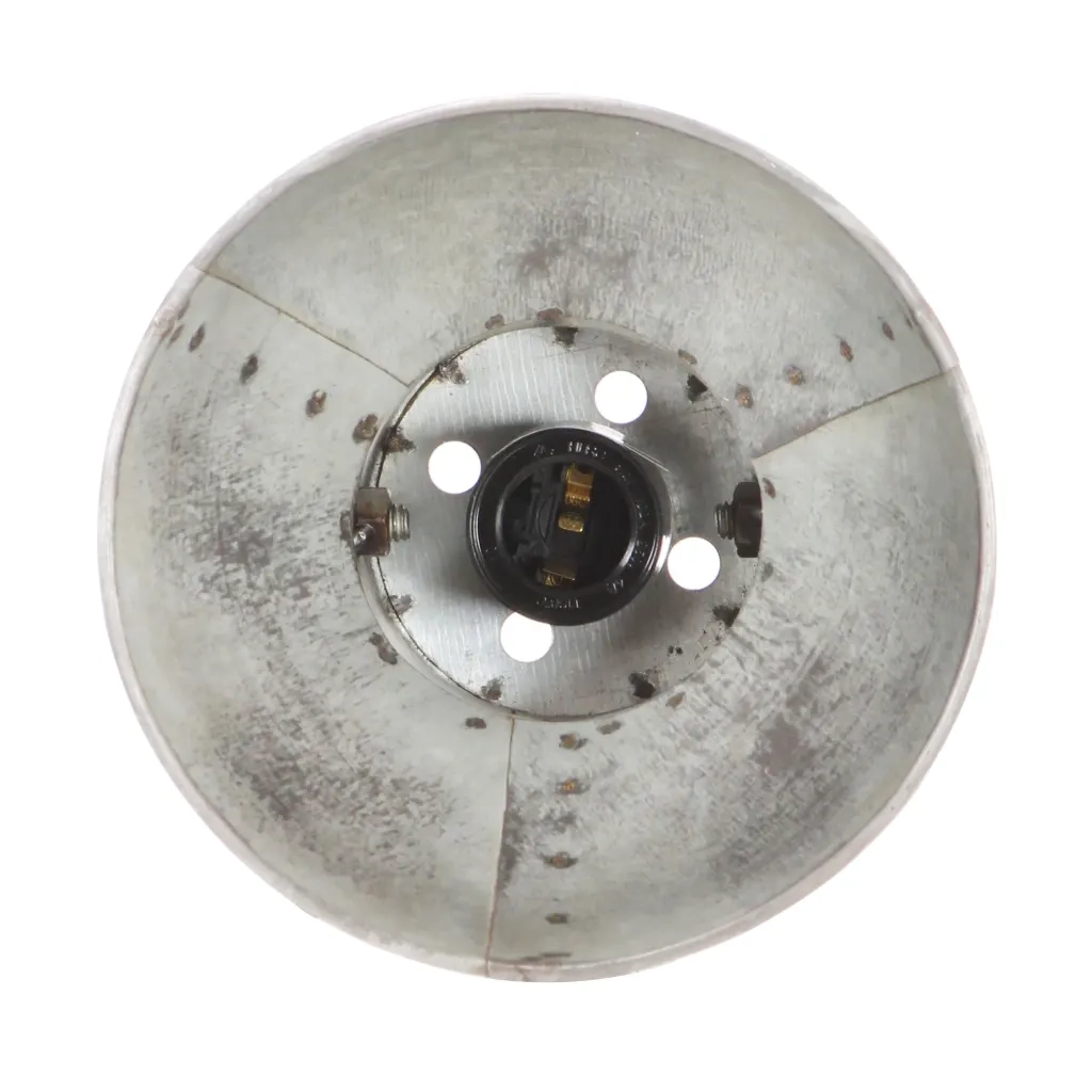 Lampada da Parete in Stile Industriale Argento 45x25 cm E27 CFW9621749
