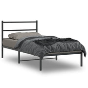 Giroletto con Testiera Metallo Nero 100x200 cmcod mxl 134505