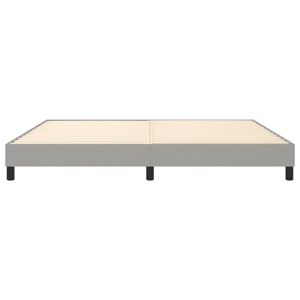 Giroletto senza Materasso Grigio Chiaro 200x200 cm Tessuto