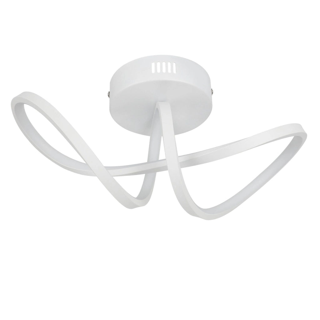 ZMH Lampada da soffitto plafoniera LED moderna 12W design bianco per soggiorno cucina