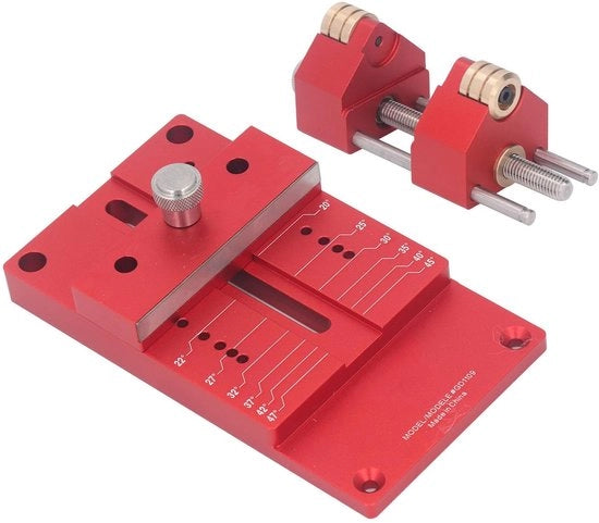 Kit di rifinitura per legno - Lega di alluminio - Guida di affilatura - Facile da usare - Duraturo - Adatto per falegnami - Tritacarne per legno