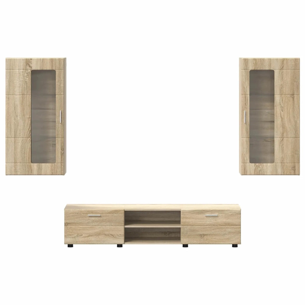 Set mobile TV FLORIN 3 pcs Rovere Sonoma Legno multistrato 3397926
