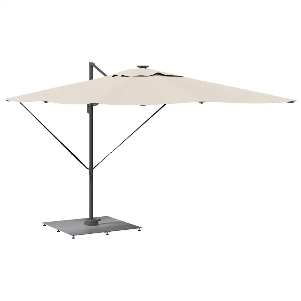 Base per ombrellone Aspetto legno grigio scuro 100 x 100 x 4 cm CFW6935930