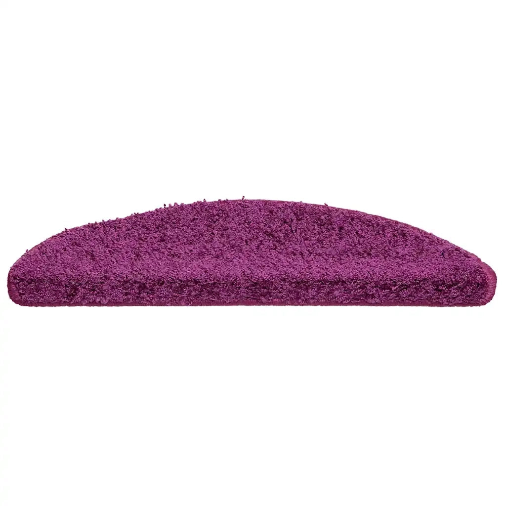 Tappetini per scale 10 pz 56x17x3 cm Viola Semicircolari 149793