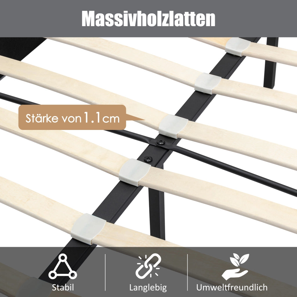 OKWISH Letto Contenitore 140×200 cm, Letto Matrimoniale con Vano Contenitore Idraulico e Testiera Trapuntata, senza Materasso, in Velluto, Grigio