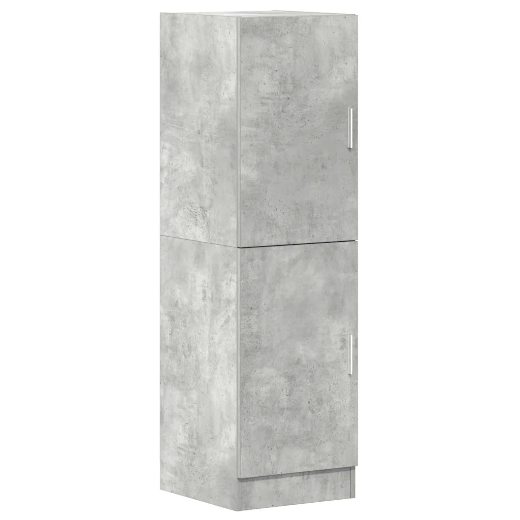 Set di Mobili da Cucina 2 pz Grigio Cemento in Truciolato 3324145