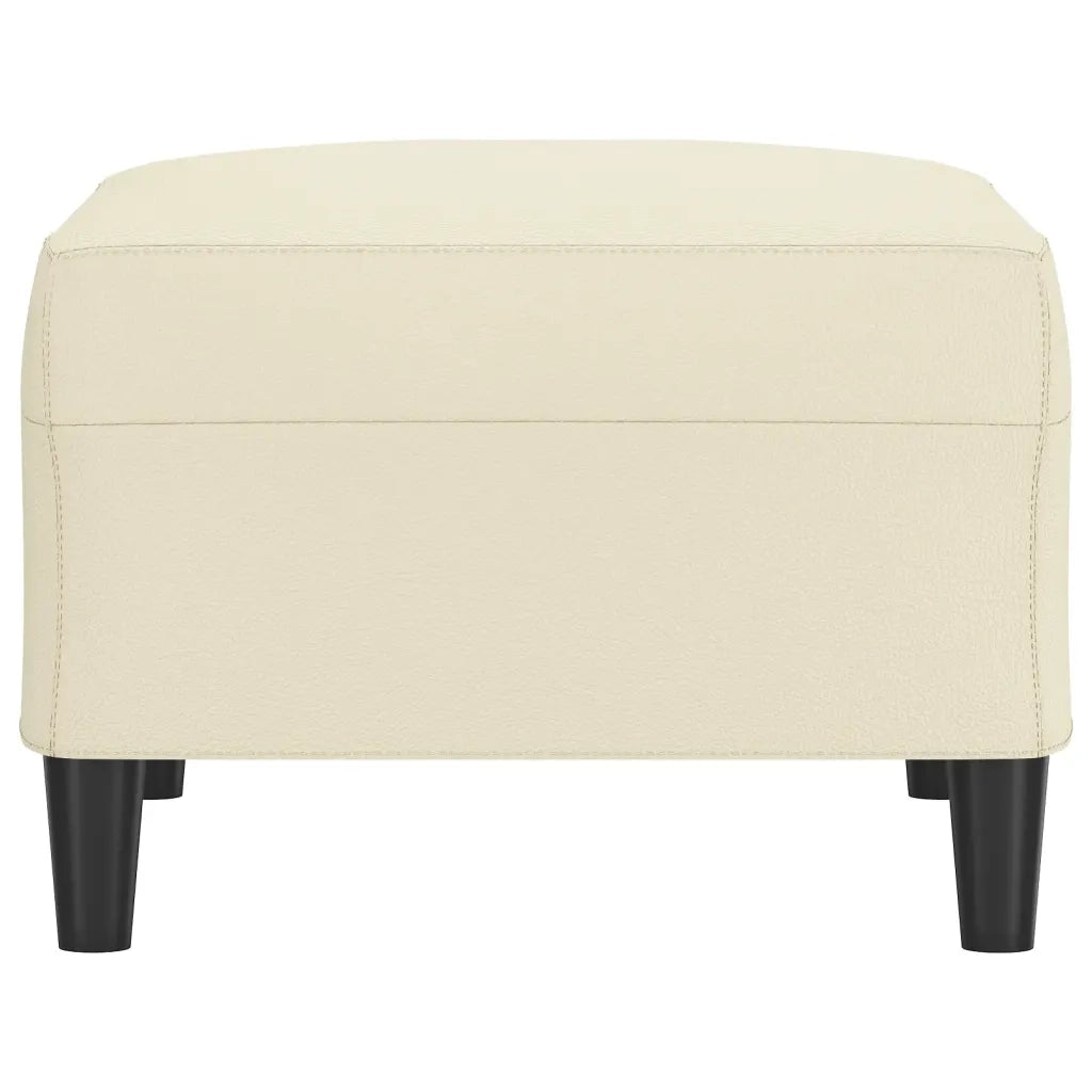 Poggiapiedi Crema 70x55x41 cm in Similpelle 349312
