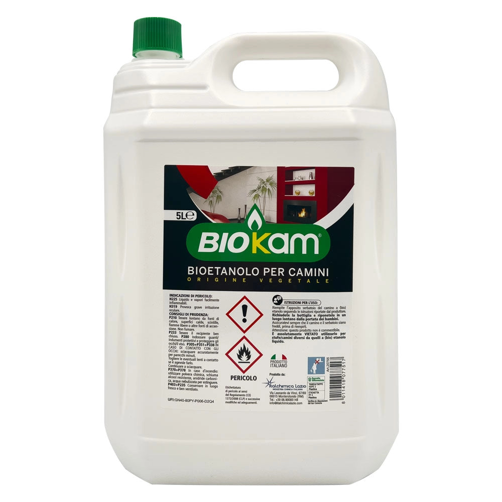 COMBUSTIBILE LIQUIDO BIOETANOLO Lt. 5- 4 pezzi  - ITALCHIMICI LAZIO
