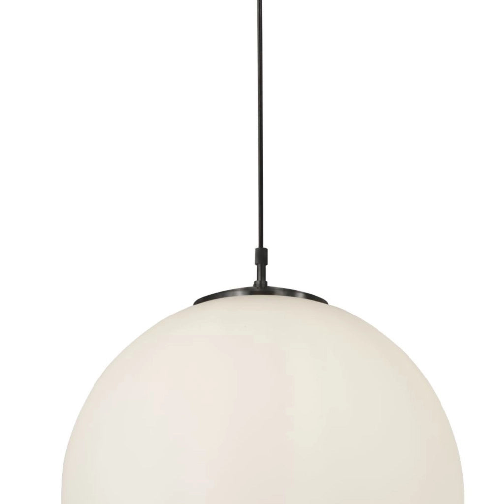 Sospensione Contemporanea Atomo Acciaio Nero 1 Luce E27 D30Cm