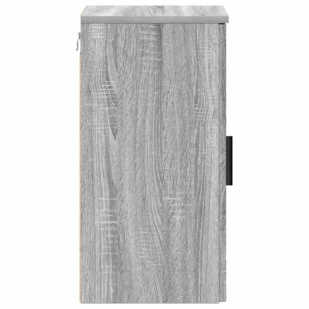 Mobile da Bagno con porta Grigio Sonoma 30 x 31,5 x 61 cm 883350