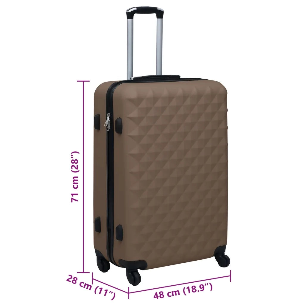 Trolley a Custodia Rigida Marrone in ABS CFW6405013