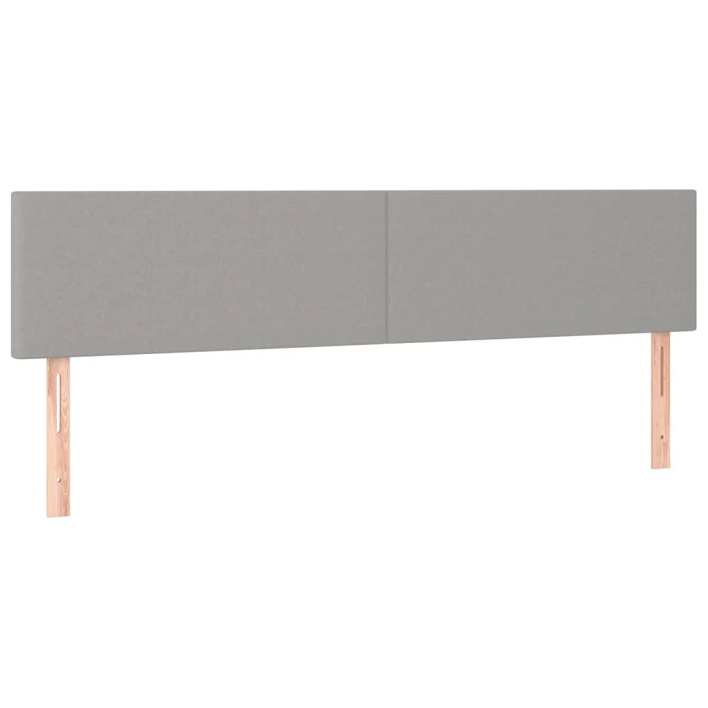 Testiera 2 pz Grigio Chiaro 90x5x78/88 cm in Tessutocod mxl 119469